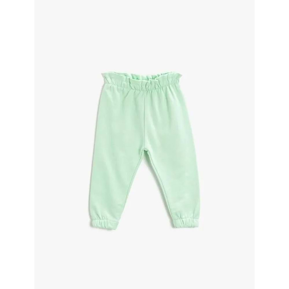 Kız Bebek Giyim Eşofman Alt 2YMG49770OK Fıstık Yeşili
