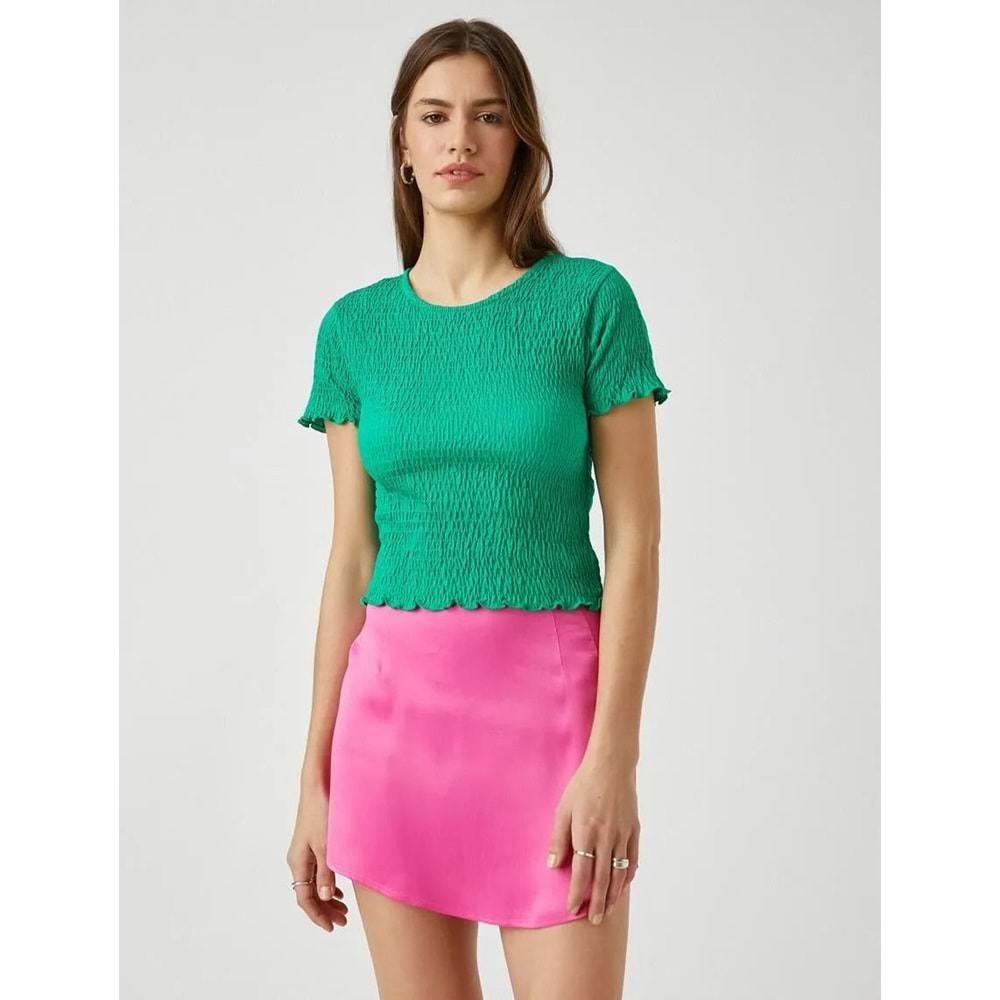 Kadın Giyim Tişört 2YAK13807EK Yeşil