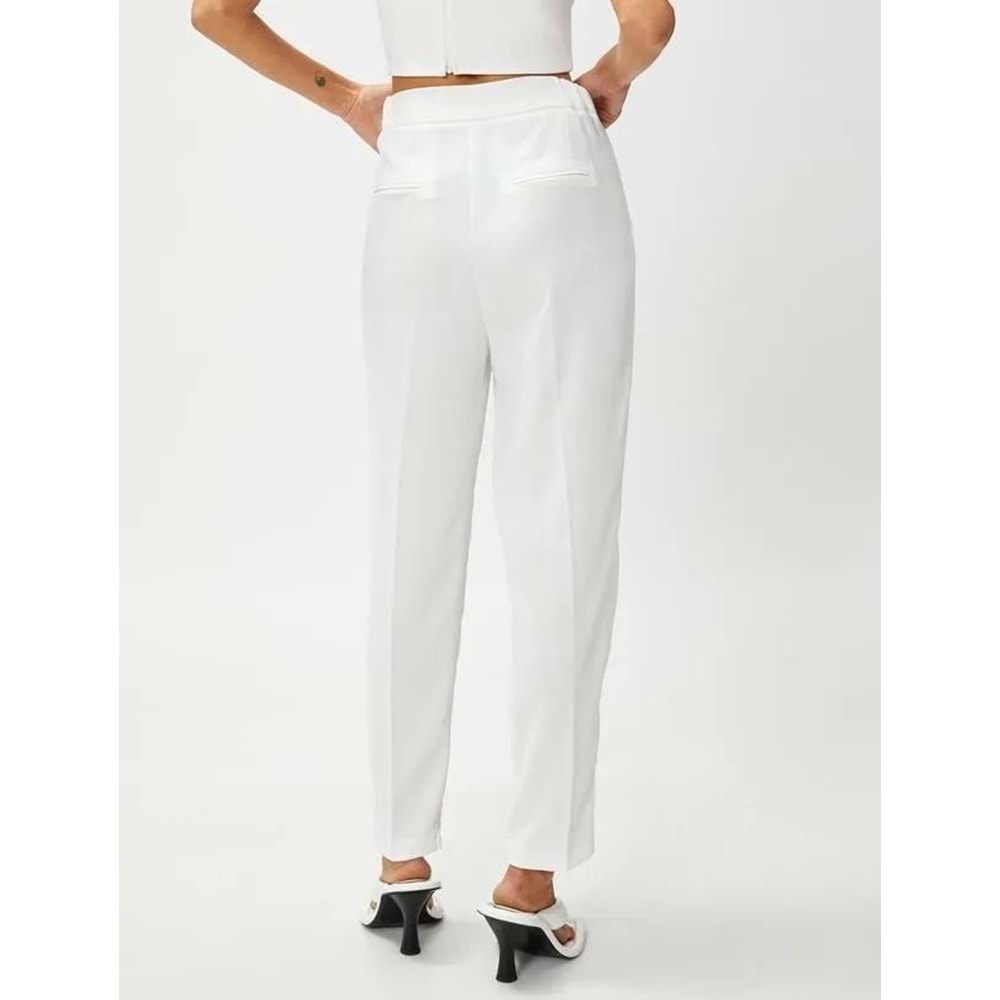 Kadın Giyim Pantolon 3SAK40014CW Kırık Beyaz