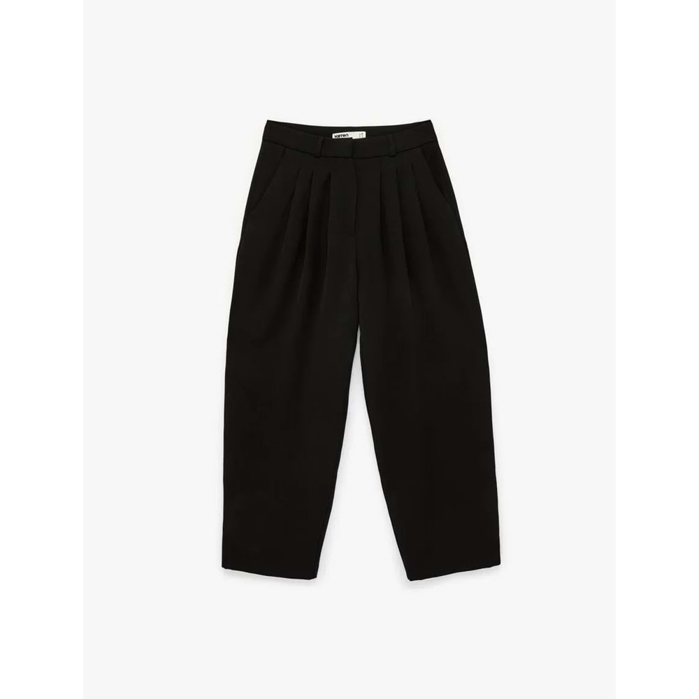 Kadın Giyim Pantolon - KOTON - 6SAK40279UW - SİYAH - 38