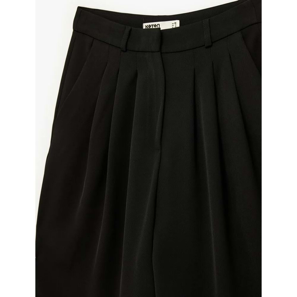 Kadın Giyim Pantolon - KOTON - 6SAK40279UW - SİYAH - 38