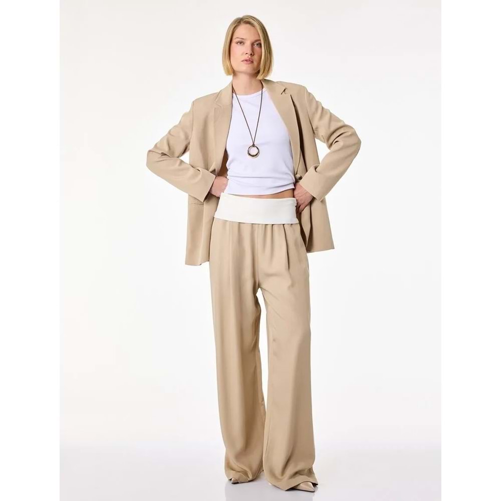 Kadın Giyim Pantolon - KOTON - 6SAK40299UW - BEJ - 38
