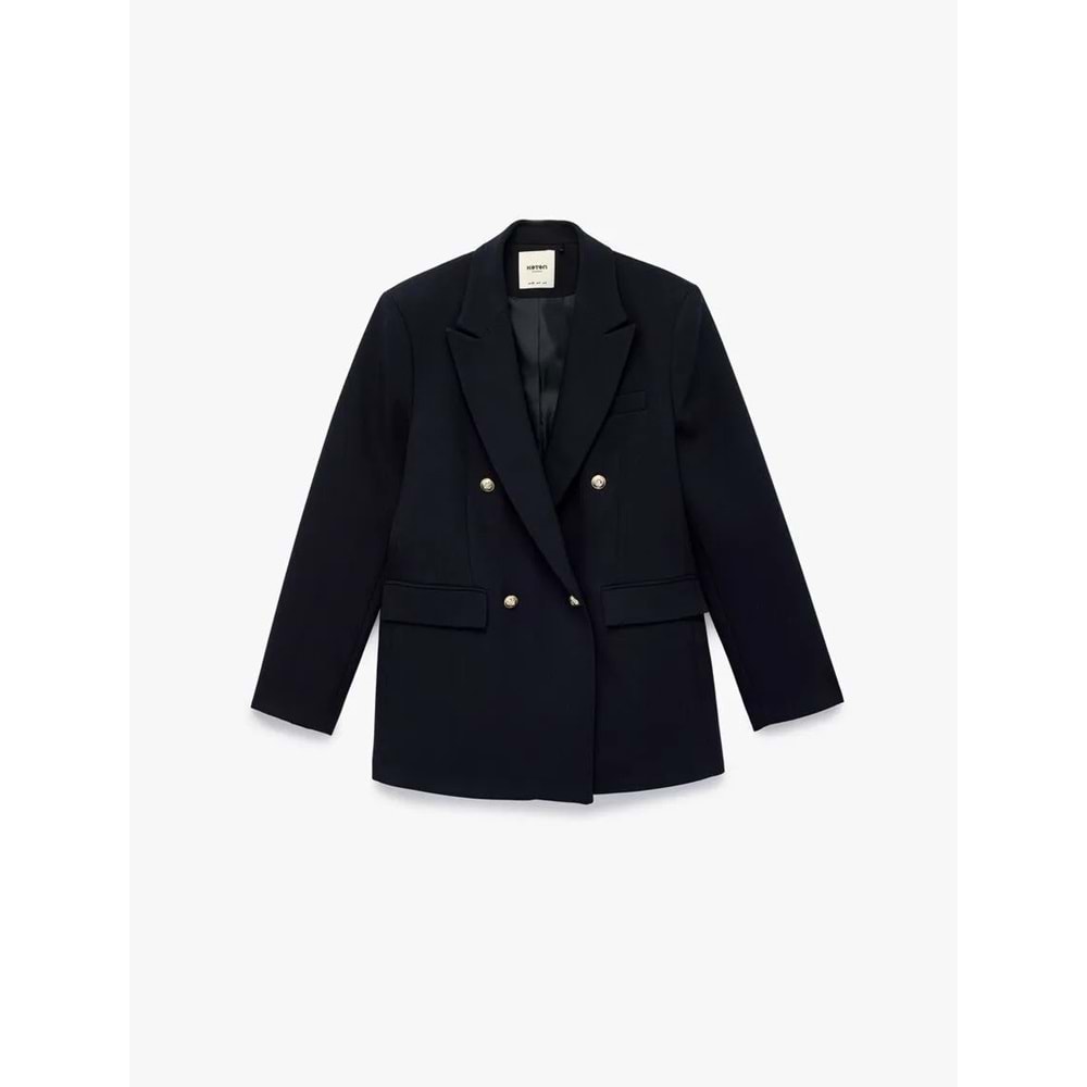 Kadın Giyim Ceket - KOTON - 6SAK50086UW - LACİVERT - 38