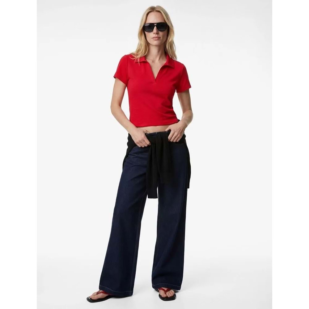 Kadın Giyim Tişört - KOTON - 6SAK50190EK - KIRMIZI - XL