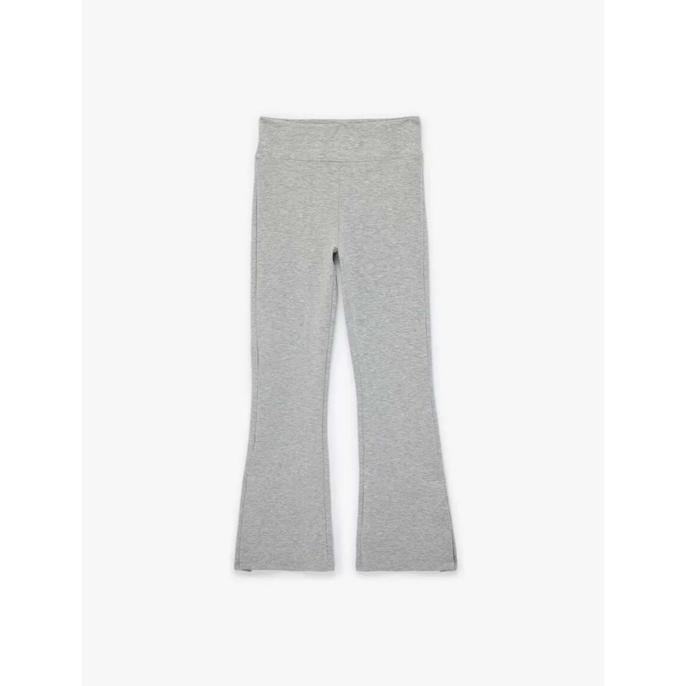 Kadın Giyim Slim Fit İspanyol Paça Tayt - KOTON - 6SAK80091EK - GRİ - S