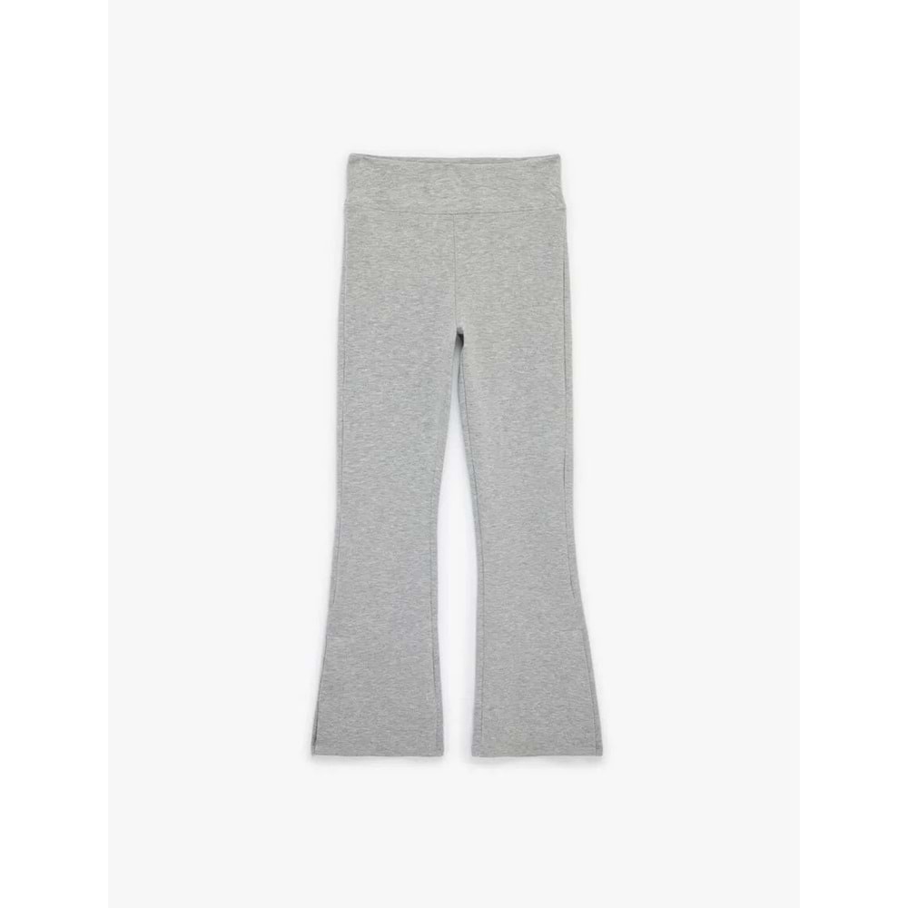 Kadın Giyim Slim Fit İspanyol Paça Tayt - KOTON - 6SAK80091EK - GRİ - S