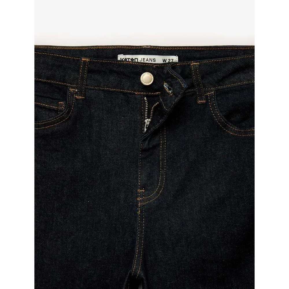 Kadın Giyim İspanyol Paça Pamuklu Denim Pantolon - Flare Jeans - KOTON - 6SAL40164MD - KOYU İNDİGO - 27/32