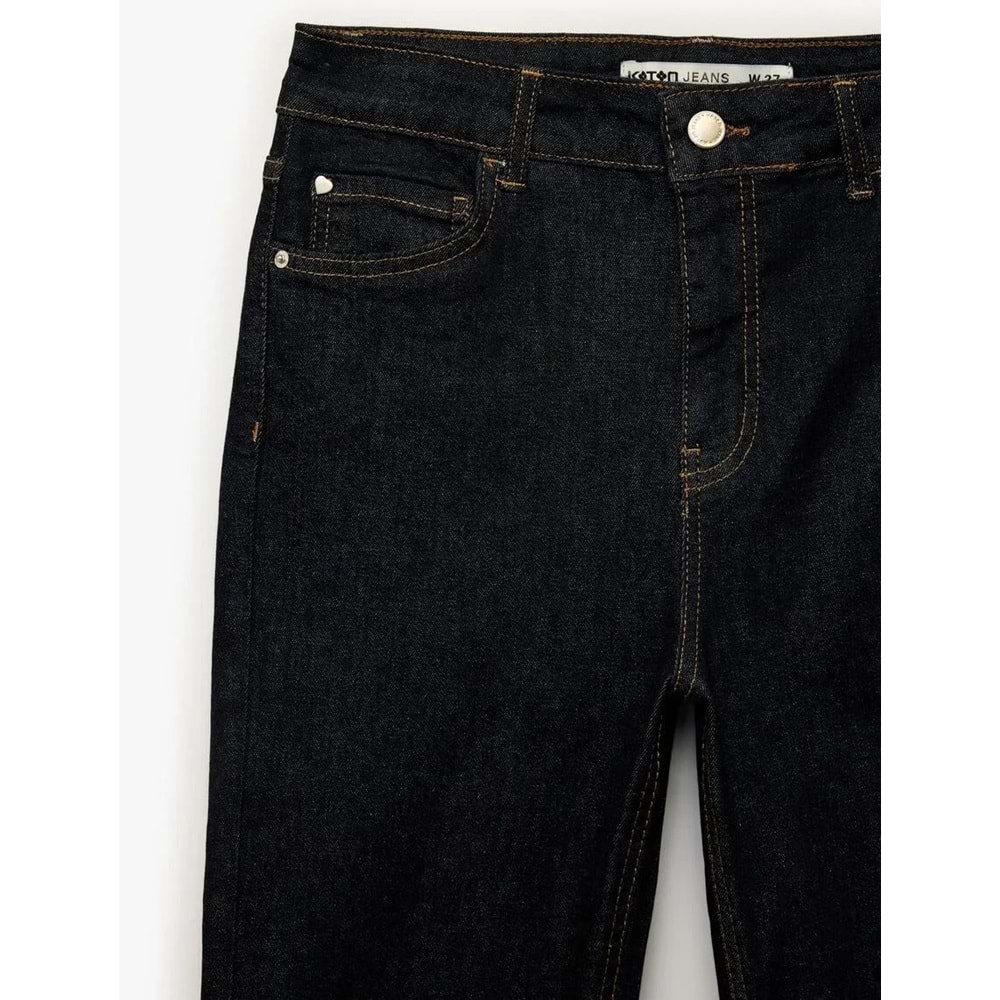 Kadın Giyim İspanyol Paça Pamuklu Denim Pantolon - Flare Jeans - KOTON - 6SAL40164MD - KOYU İNDİGO - 27/32