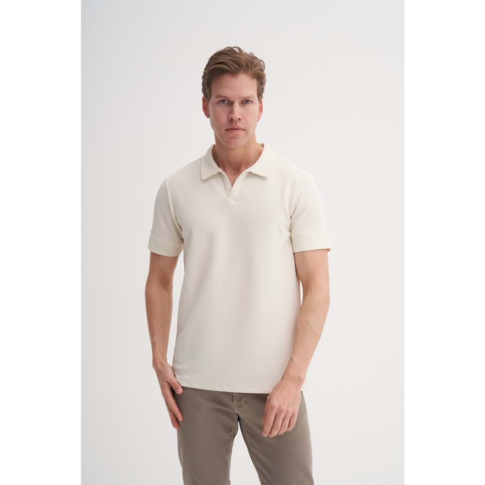 CAZ 42010 POLO T-SHIRT - CAZADOR - 26KCEE42010 - BEJ - L