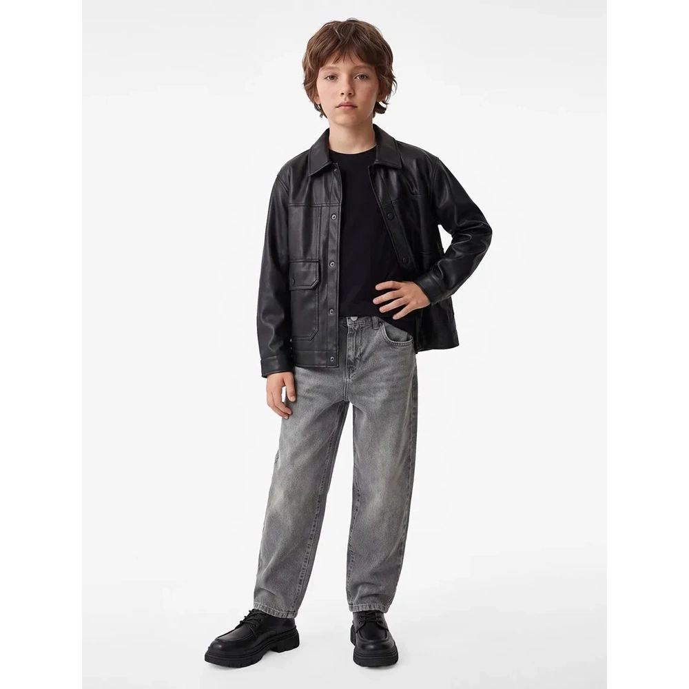 Pamuklu Barrel Denim Pantolon 7WKB40019TD - KOTON - GRİ - 6-7