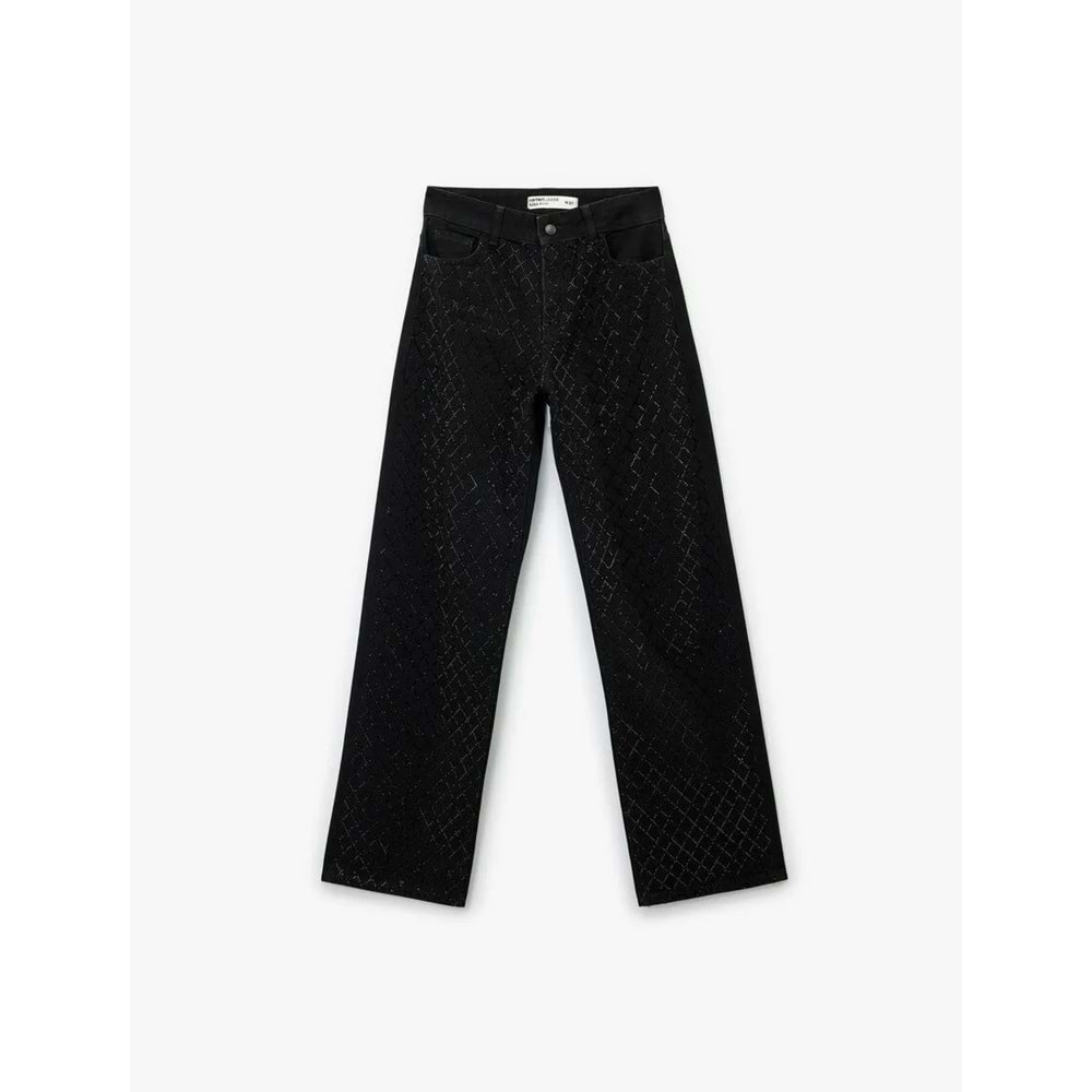 Kadın Giyim Pantolon - KOTON - 6WAL40138MD - SİYAH - 31/32