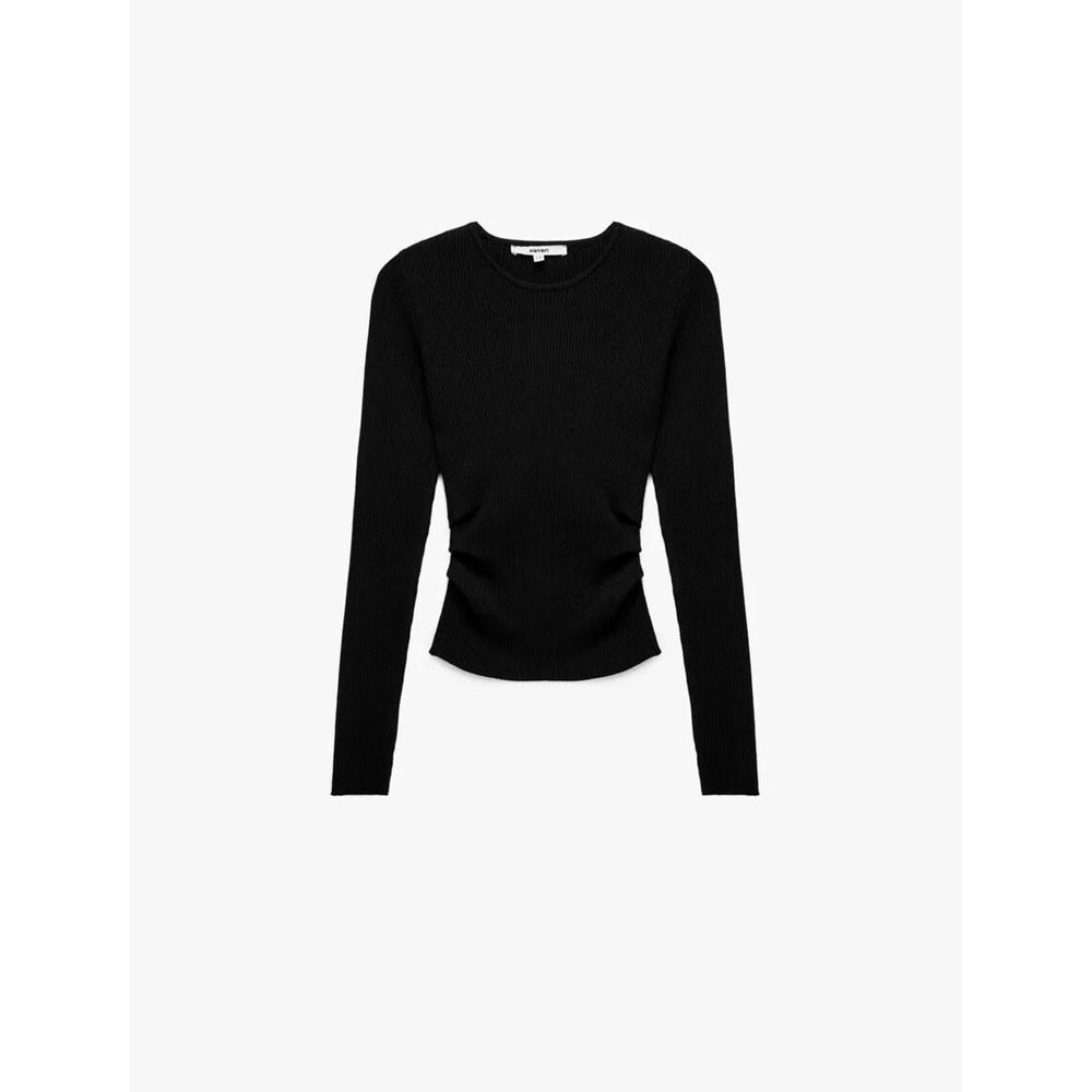 Kadın Giyim Uzun Kollu Yuvarlak Yaka Basic Triko Kazak - KOTON - 6WAK90371HT - SİYAH - L