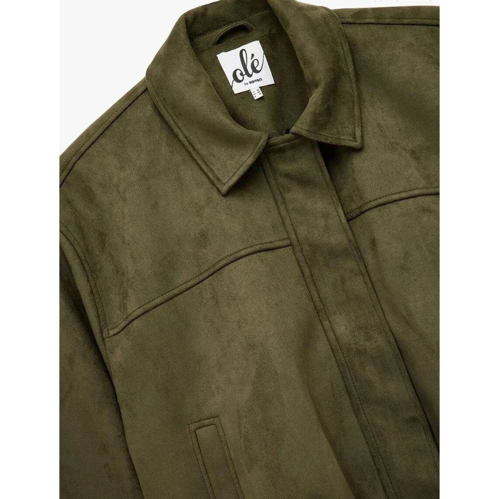 Kadın Giyim Ceket - KOTON - 6WAL20129IW - HAKİ - 34