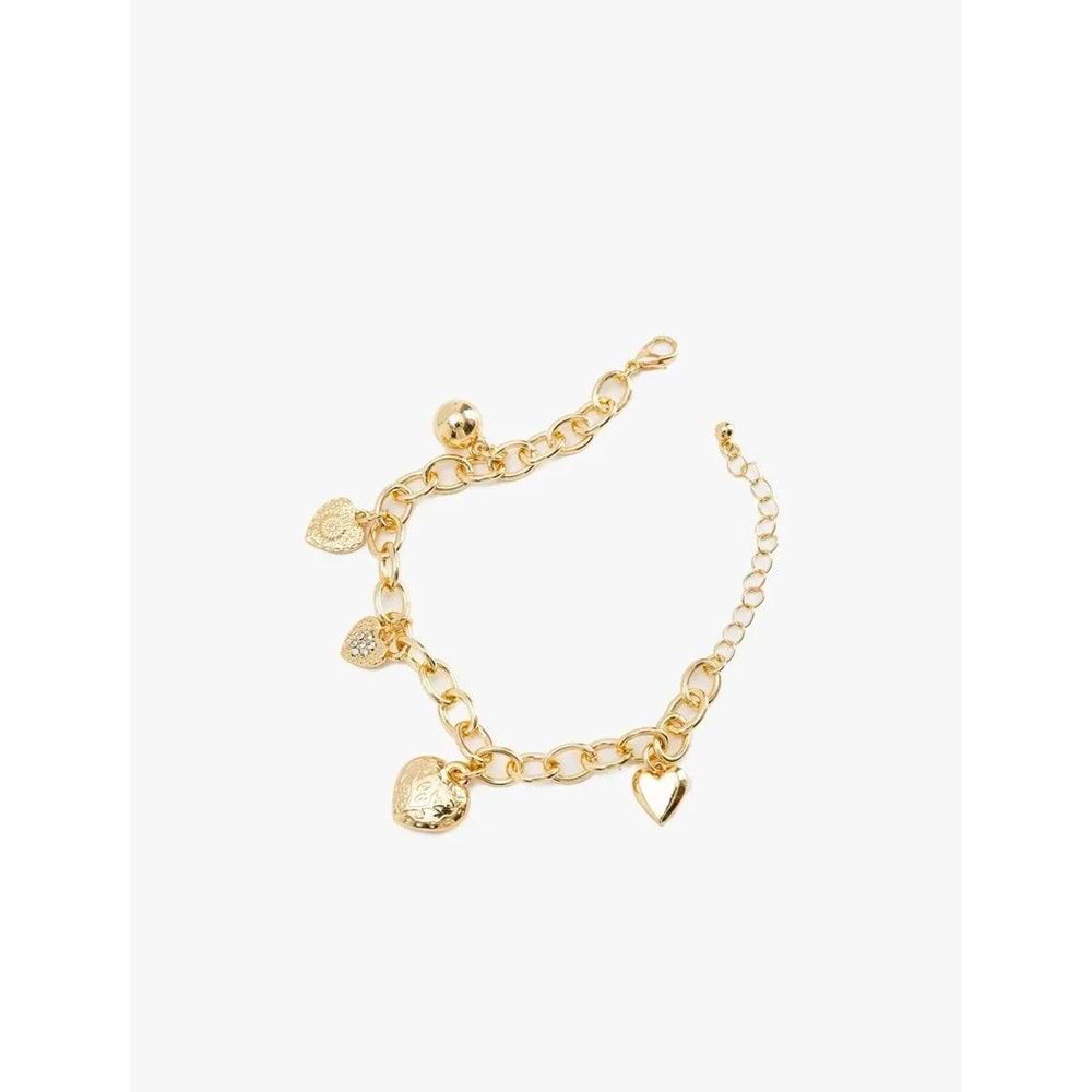 Kadın Aksesuar Zincir Kolye Katlı Taş Charm Detaylı