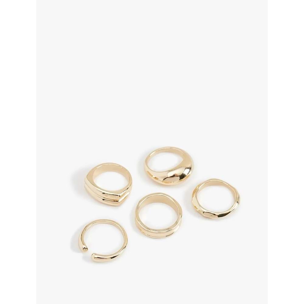 Kadın Aksesuar 5'li Yüzük Seti - KOTON - 6WAK70247AA - ALTIN - S