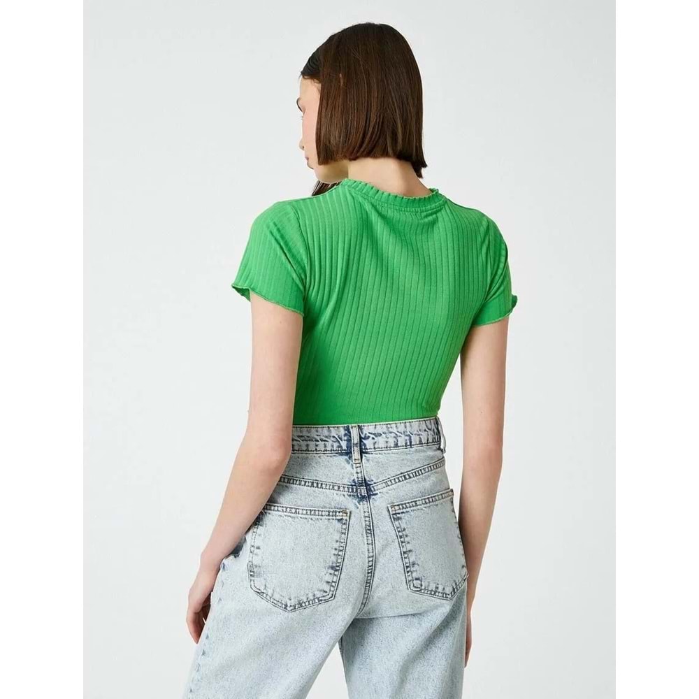 Kadın Giyim Tişört 2YAK13752EK Yeşil