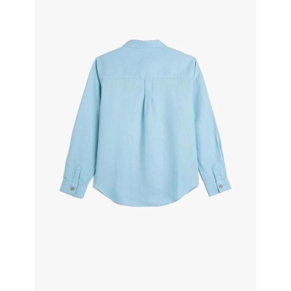 Erkek Çocuk Giyim Gömlek 3SKB60048TW Mavi