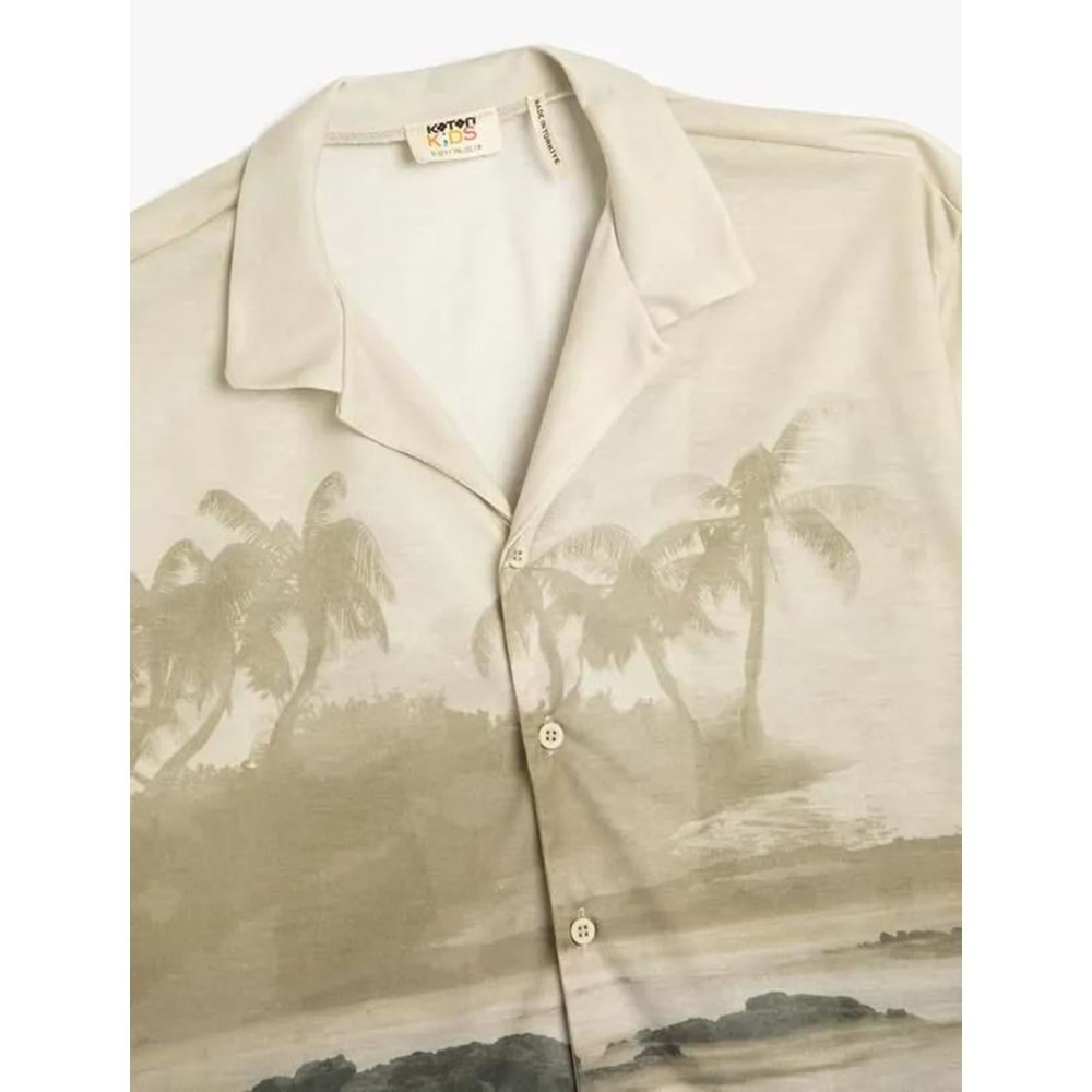 Erkek Çocuk Giyim Polo Tişört 3SKB10662TK Bej Desenli