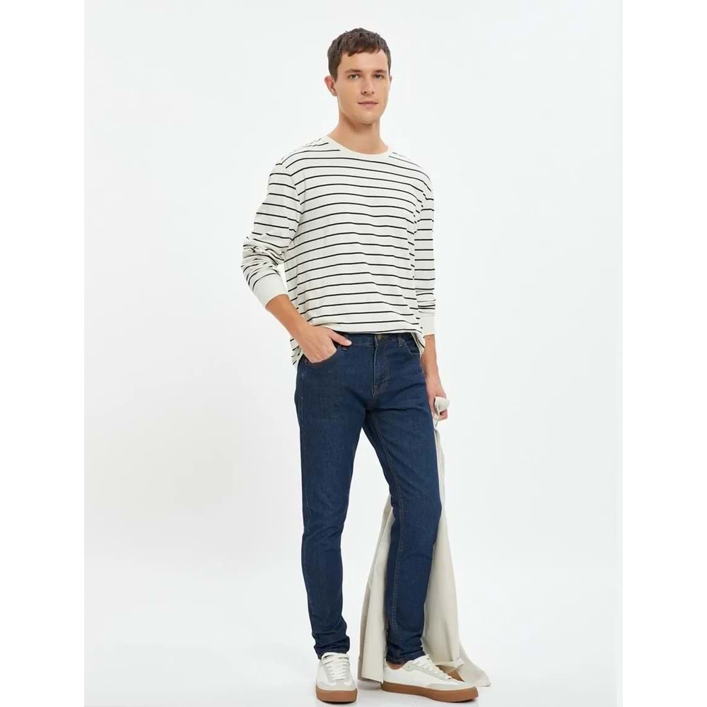 Skinny Fit Kot Pantolon - Michael Jean - KOTON - 4WAM40250ND - KOYU İNDİGO - 31/32
