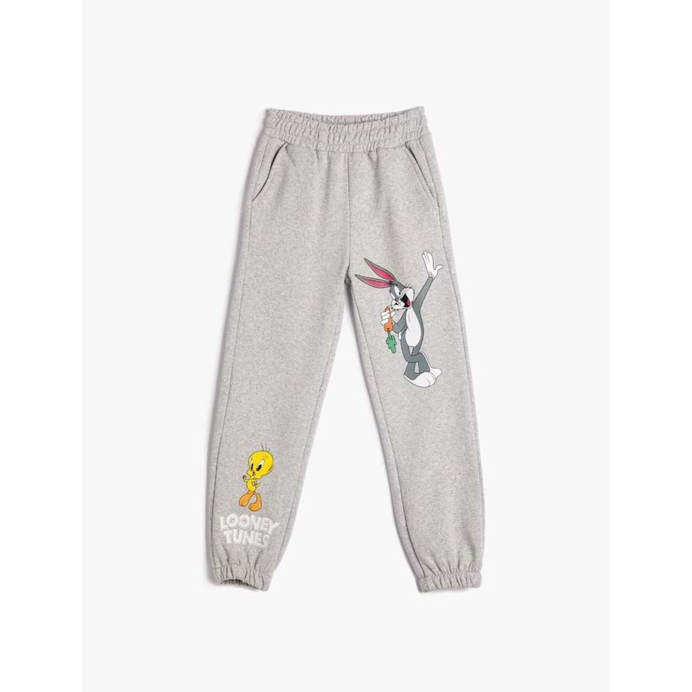 Kız Çocuk Bugs Bunny ve Tweety Jogger Eşofman Altı Cepli