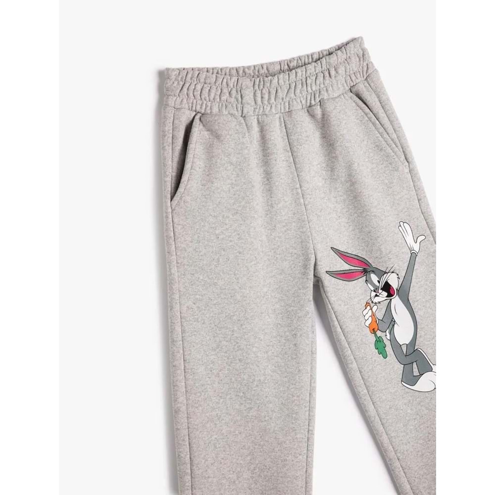 Kız Çocuk Bugs Bunny ve Tweety Jogger Eşofman Altı Cepli