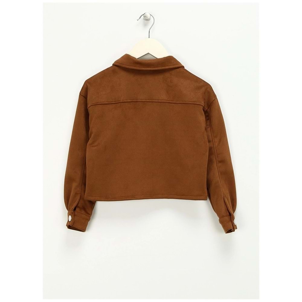 Kız Çocuk Giyim Ceket - KOTON - 4WKG20015AK - DEVE TÜYÜ - 6-7 YAŞ