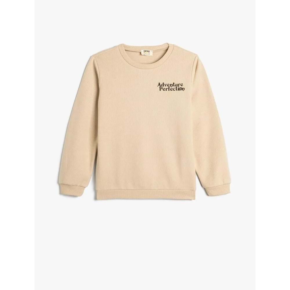 Erkek Çocuk Giyim Sweatshirt - KOTON - 4WKB10258TK - EKRU - 13-14 YAŞ