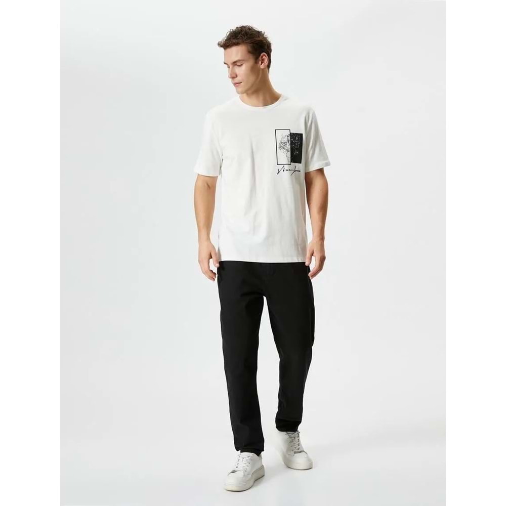 Beli Bağcıklı Pantolon Dokuma Cep Detaylı - KOTON - 4SAM40002HW - SİYAH - 46