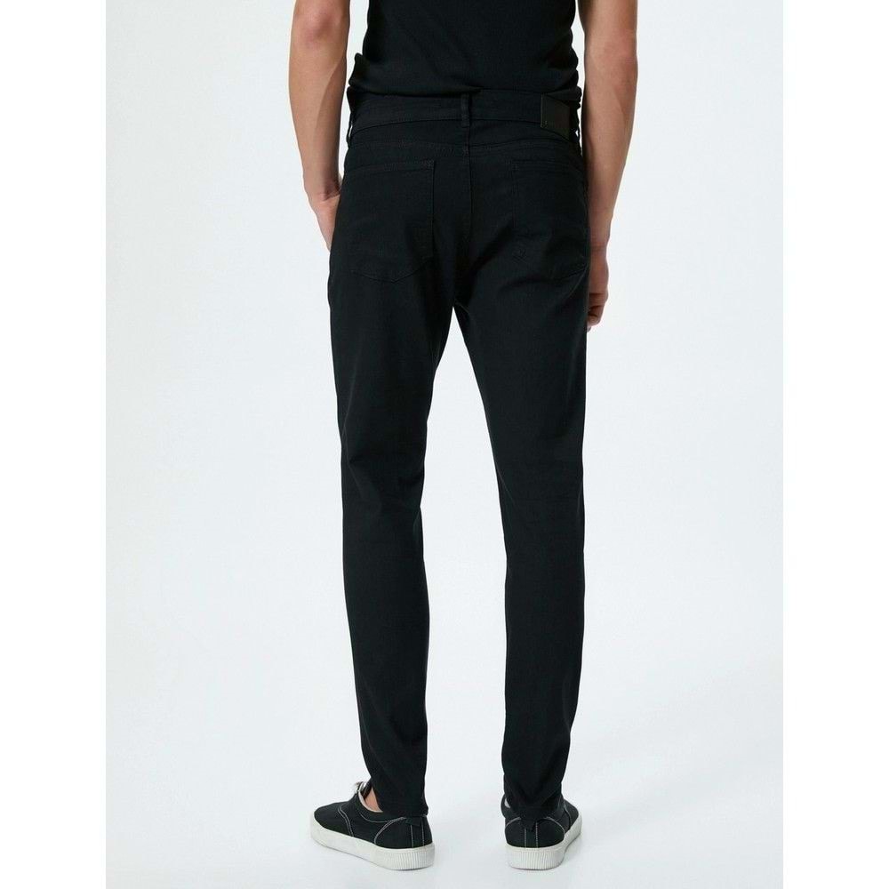 Skinny Fit Kot Pantolon - Michael Jean - KOTON - 4SAM40233ND - SİYAH - 32/30