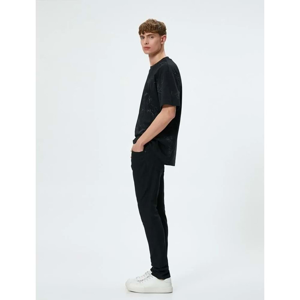 Super Skinny Fit Kot Pantolon - Justin Jean - KOTON - 4SAM40232ND - SİYAH - 34/30