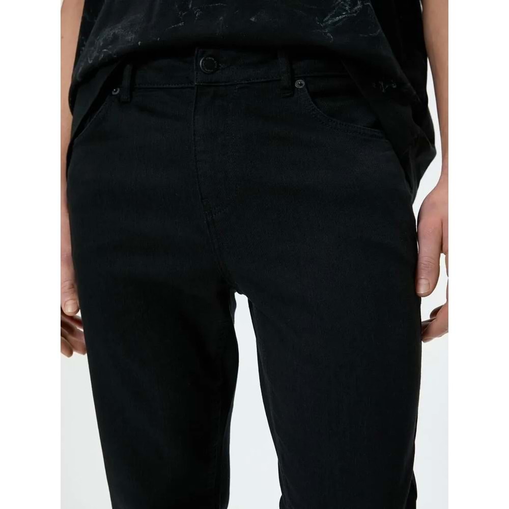 Super Skinny Fit Kot Pantolon - Justin Jean - KOTON - 4SAM40232ND - SİYAH - 34/30