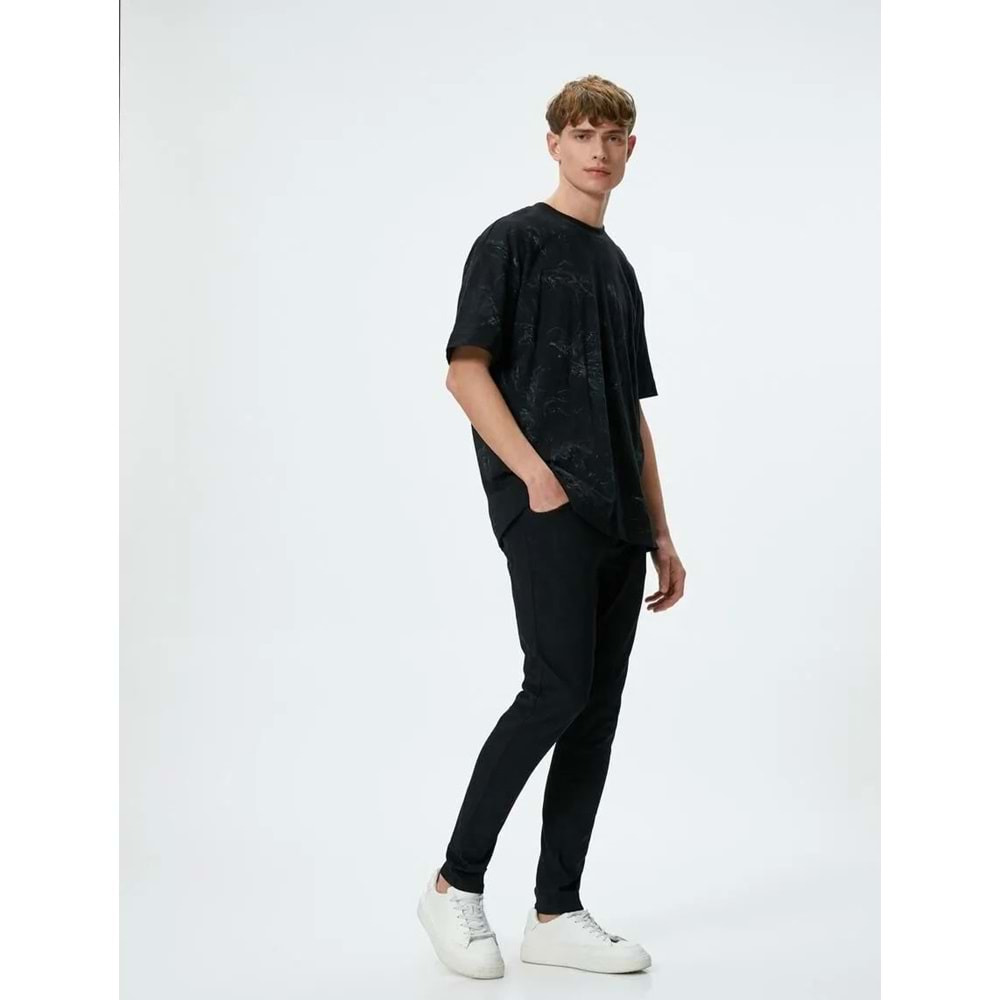 Super Skinny Fit Kot Pantolon - Justin Jean - KOTON - 4SAM40232ND - SİYAH - 34/30