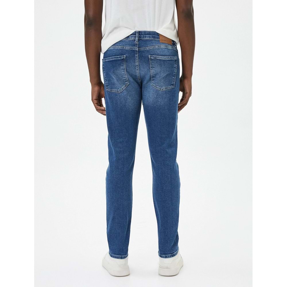 Slim Fit Kot Pantolon - Brad Jean - KOTON - 4SAM40011ND - KOYU İNDİGO - 30/30