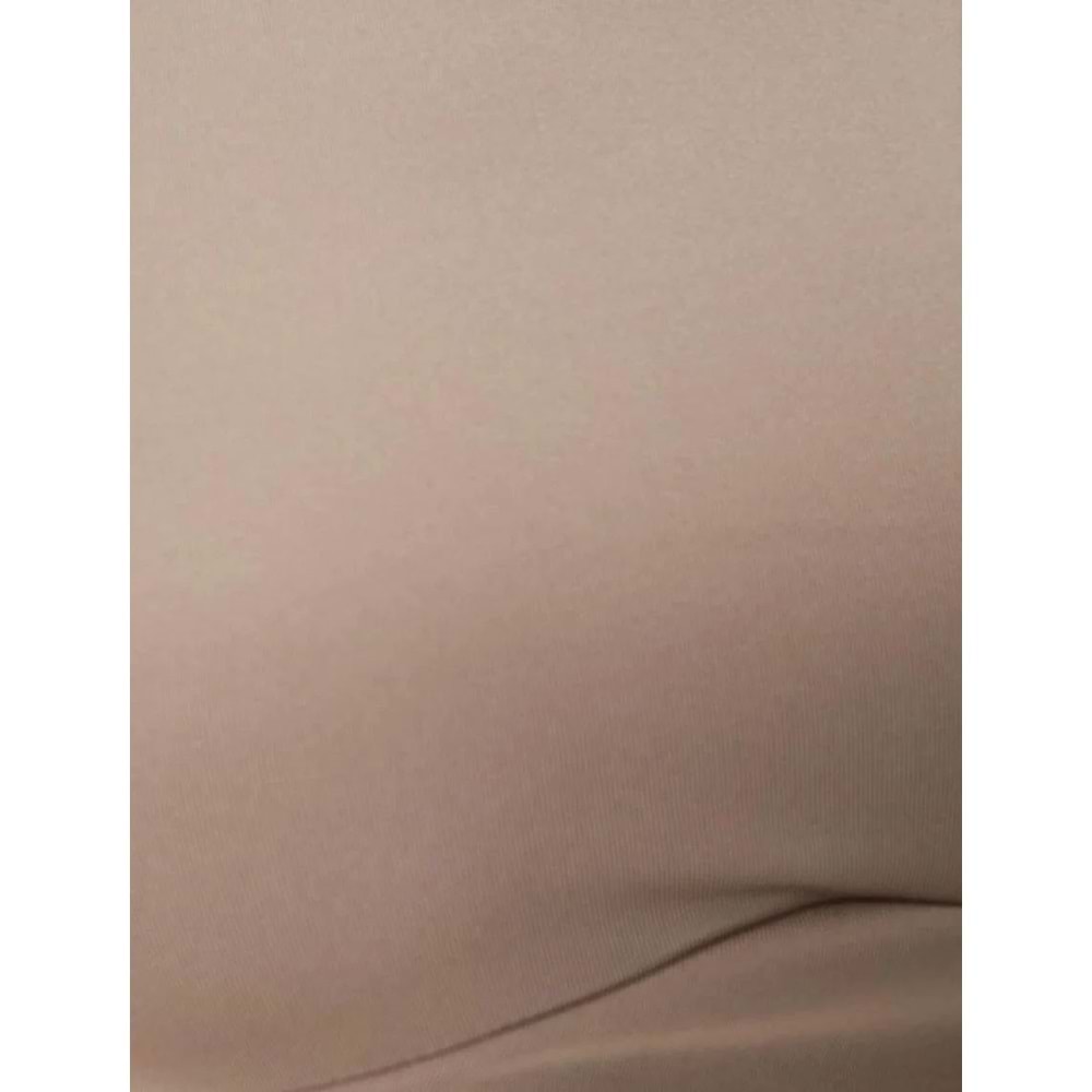 Spor Crop Tişört Kısa Kollu Bisiklet Yaka Asimetrik Kesim Slim Fit - KOTON - 4SAK10175NK - VİZON - XL