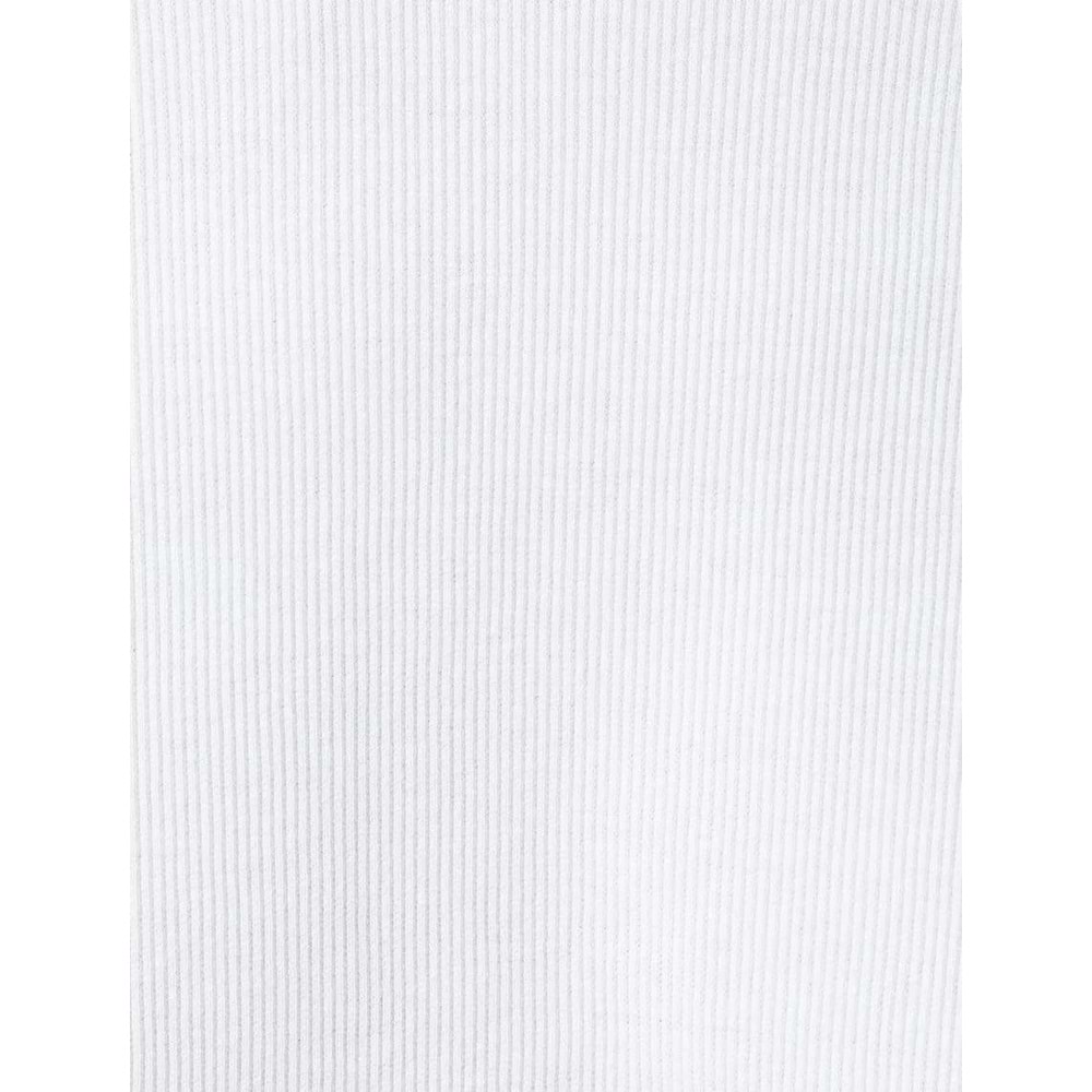 Fitilli Tişört Dokulu Bisiklet Yaka Kısa Kollu Pamuklu - KOTON - 4SAM10272HK - BEYAZ - L