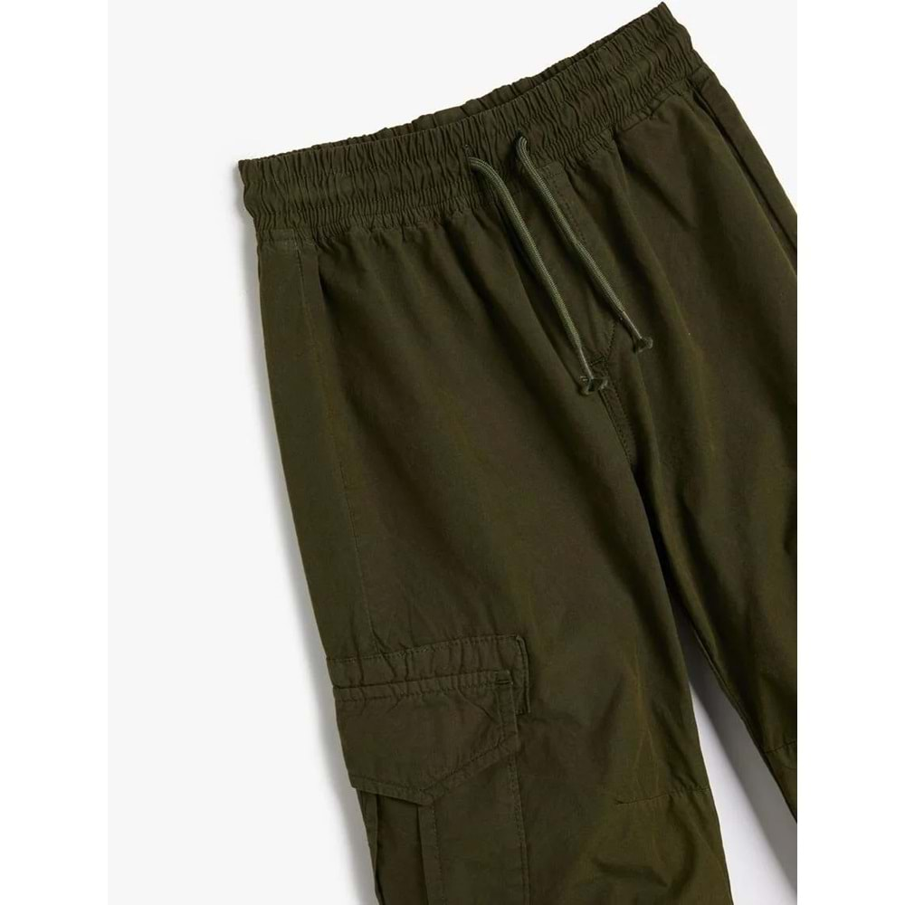 Erkek Çocuk Basic Jogger Pantolon Beli Bağlamalı Pamuklu 4SKB40021TW