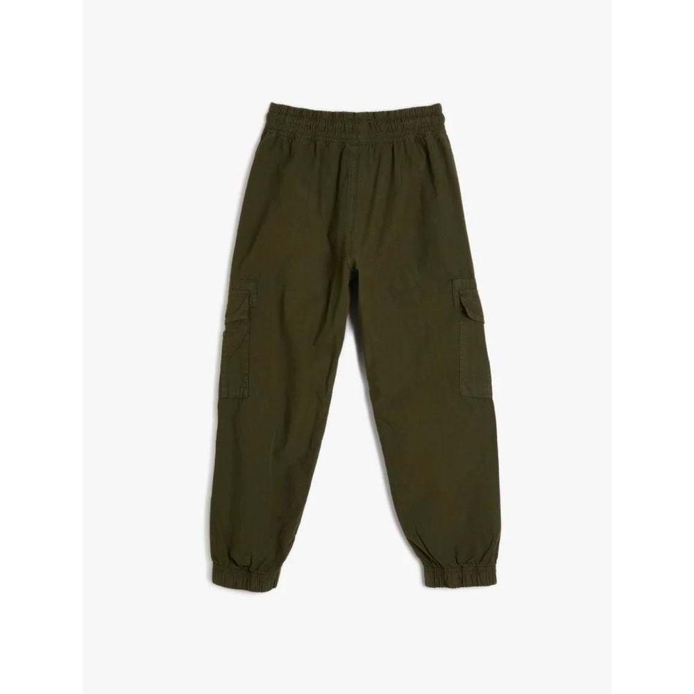 Erkek Çocuk Basic Jogger Pantolon Beli Bağlamalı Pamuklu 4SKB40021TW