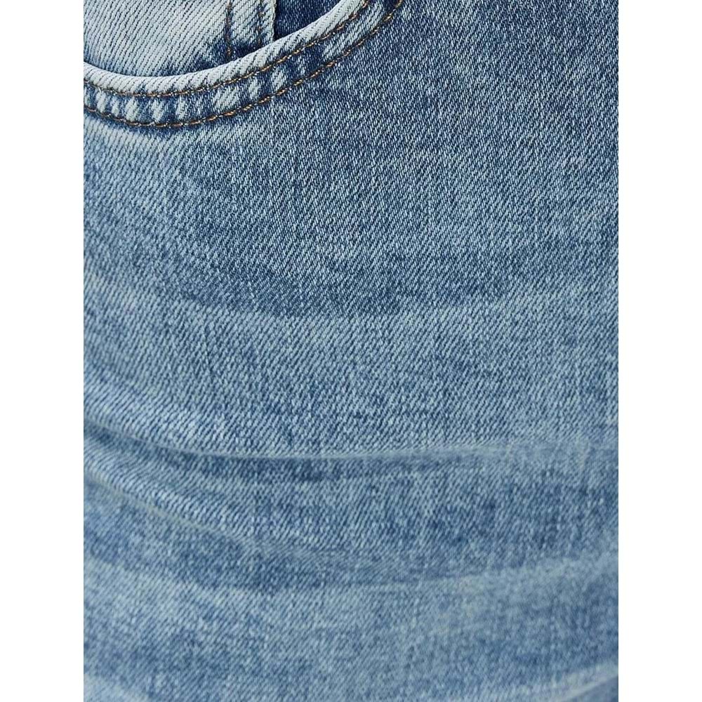 Dar Paça Yüksek Bel Esnek Kot Pantolon - Carmen Skinny Jeans - KOTON - 4SAL40135MD - AÇIK İNDİGO - 29/32