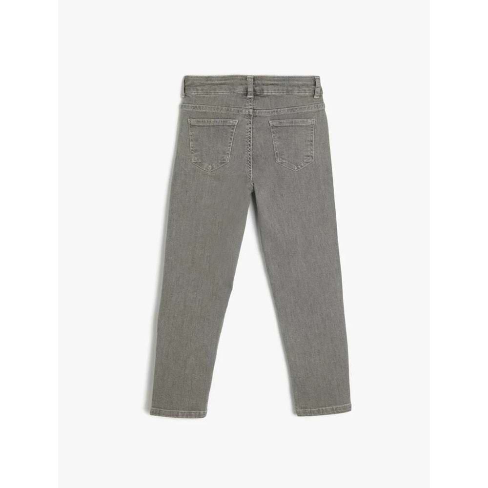 Erkek Çocuk Giyim Kot Pantolon - KOTON - 4SKB40036TD - GRİ - 7-8 YAŞ