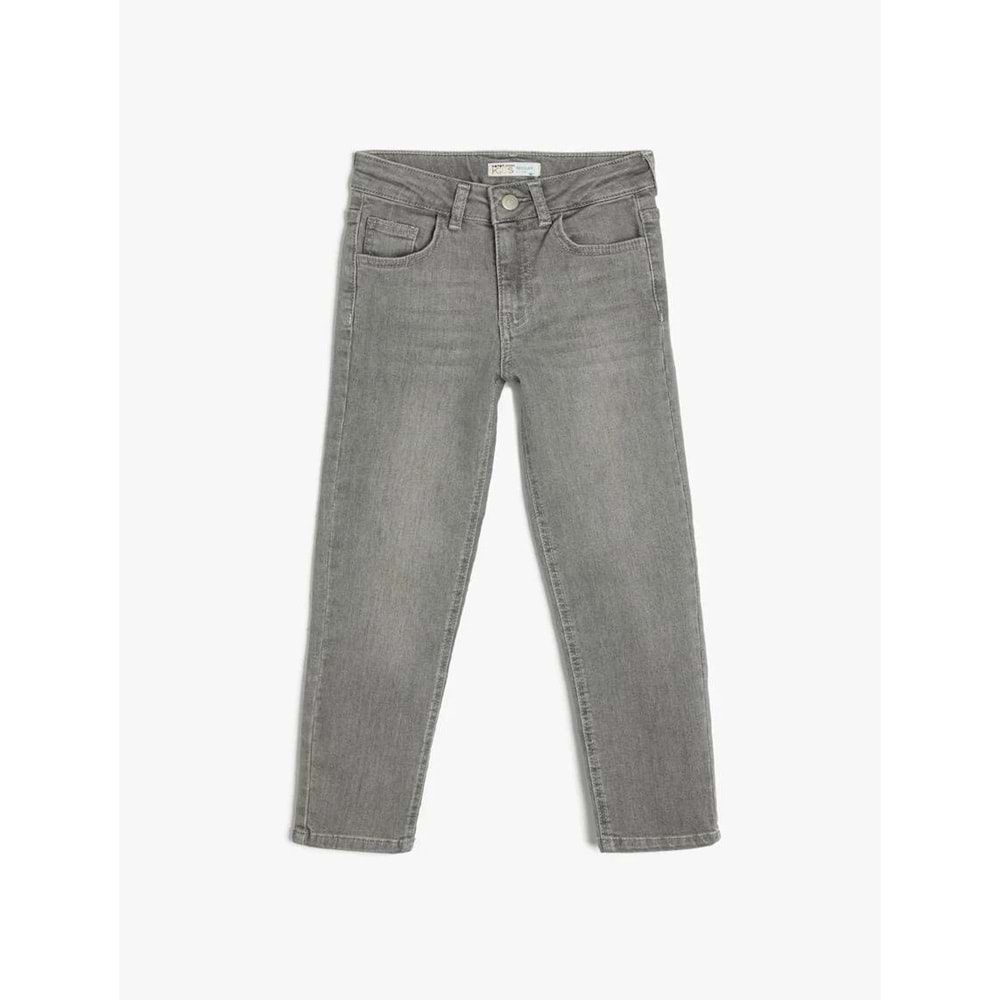 Erkek Çocuk Giyim Kot Pantolon - KOTON - 4SKB40036TD - GRİ - 7-8 YAŞ