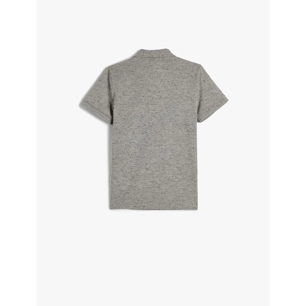 Erkek Çocuk Polo Yaka Tişört Kısa Kollu Düğmeli İşleme Detaylı - KOTON - 4SKB10009TK - 9-10 YAŞ