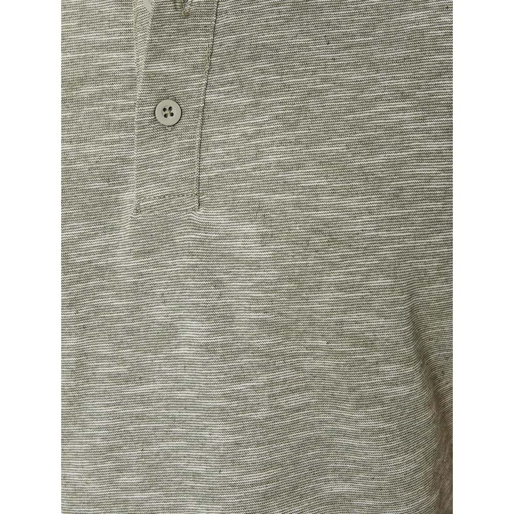 Polo Yaka Tişört Düğme Detaylı Kısa Kollu Kırçıllı - KOTON - 4SAM10096MK - HAKİ - XXL