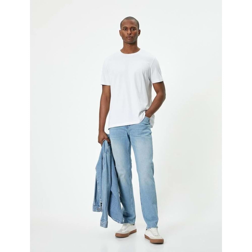 Slim Fit Kot Pantolon - Brad Jean - KOTON - 4SAM40107ND - AÇIK İNDİGO - 34/30