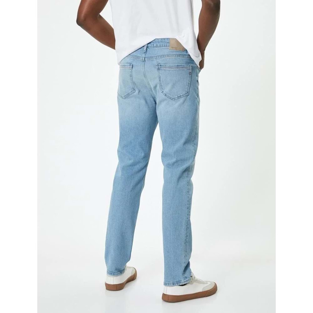 Slim Fit Kot Pantolon - Brad Jean - KOTON - 4SAM40107ND - AÇIK İNDİGO - 34/30