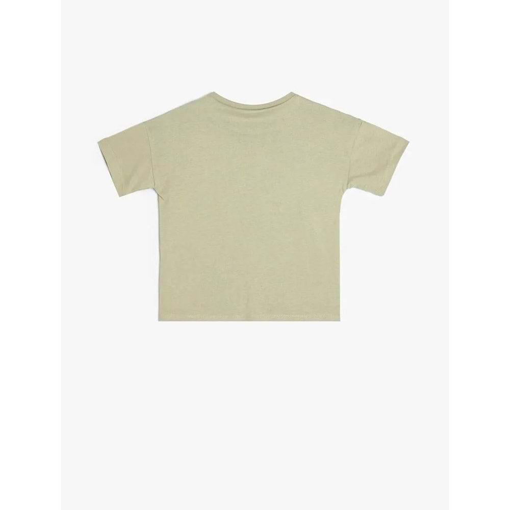 Erkek Bebek Giyim Tişört - KOTON - 4SMB10463TK - YEŞİL - 9-12 AY