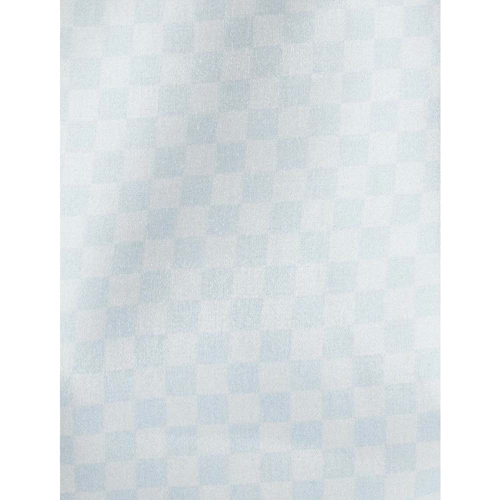 Koton X Tuba Ünsal - Taş Detaylı Bluz - KOTON - 4SAK60447UW - MAVİ EKOSE - 40