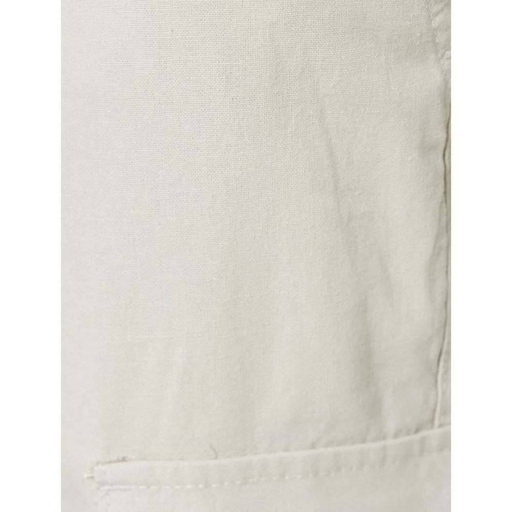 Erkek Giyim Keten Kargo Pantolon Beli Bağcıklı - KOTON - 4SAM40054HW - BEJ - 48