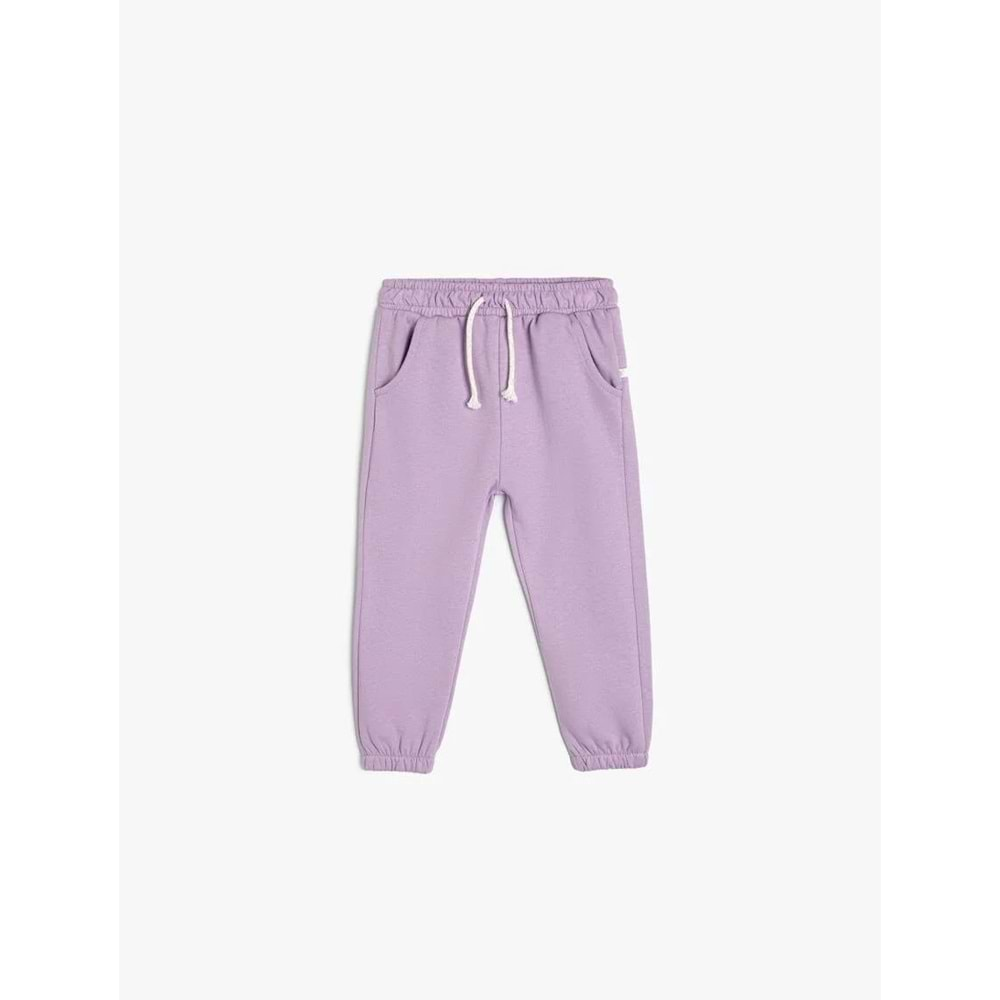 Kız Bebek Giyim Basic Jogger Eşofman Altı Beli Lastikli Pamuklu 5WMG40039AK