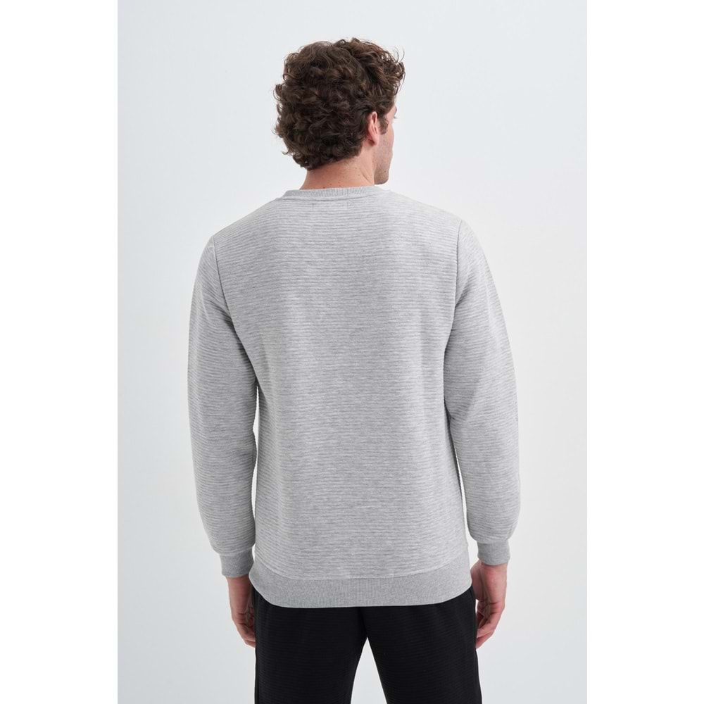 CAZ 5046 OTTOMAN SWEAT - CAZADOR - 24KCEEO05046 - GRİ MELANJ - M