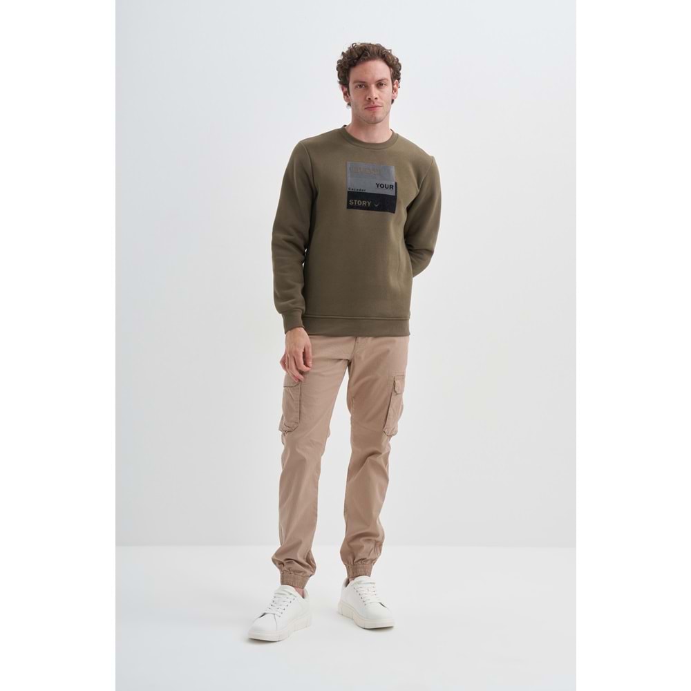 CAZ 5066 3 İPLİK SWEAT - CAZADOR - 24KCEEO05066 - HAKİ - L